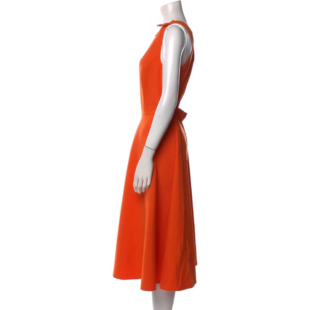 $2890 OSCAR DE LA RENTA 2021 Midi Length Dress Sz 6 - Picture 6 of 10